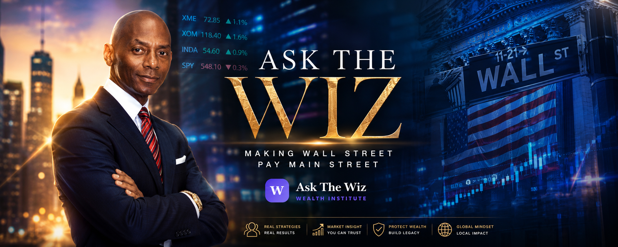 Ask The Wiz — Making Wall Street Pay Main Street. Dr. Kenneth Reaves, Ask The Wiz Wealth Institute